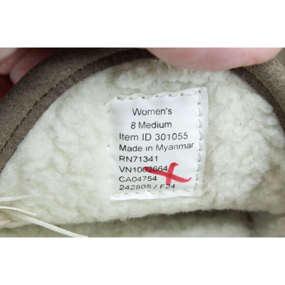 LL Bean Mountain Slippers Moccasin Dark Cement Size 8 M - Picture 8 of 9